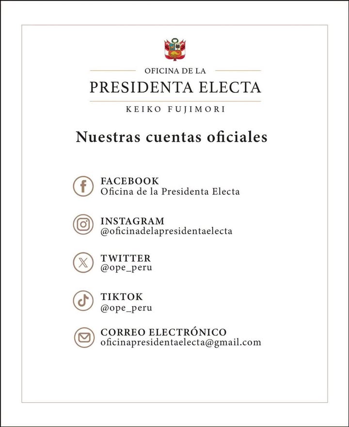 ‼ PALABRAS DE LA PRESIDENTA KEIKO FUJIMORI ‼