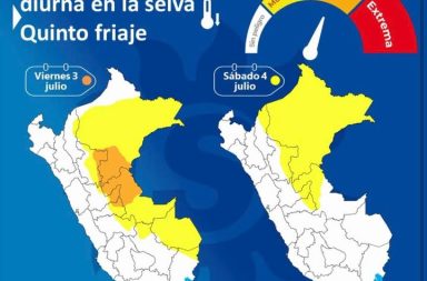 ALERTA  Quinto friaje del año provocará descenso de temperaturas en la selva entre el 3 y 4 de julio