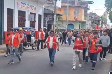 CGTP Loreto respalda protesta de trabajadores de EsSalud y exige mejoras en la atención a asegurados