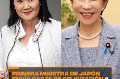 La primera ministra de Japón, Sanae Takaichi, envió una carta de felicitación...