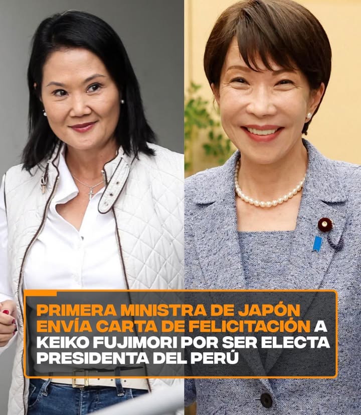 La primera ministra de Japón, Sanae Takaichi, envió una carta de felicitación...